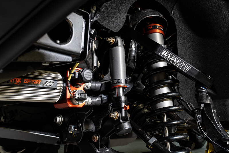 FOX integrated Factory Race Series 2.0 IFP bump stops and suspension view of Fox Edition Silverado
